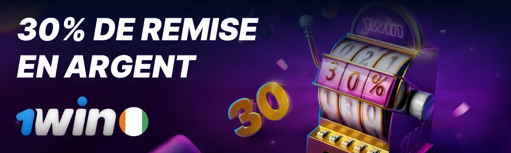 1Win cashback sur les jeux de casino