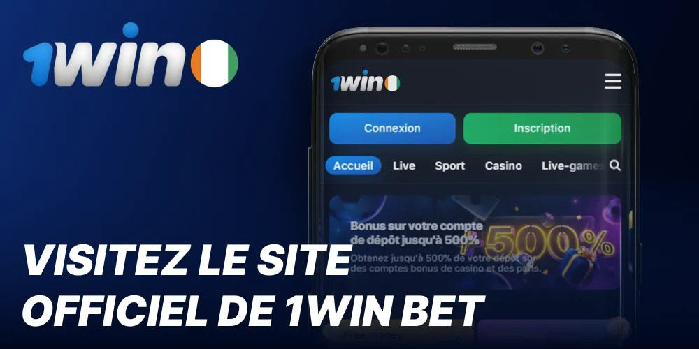 Visiter le site officiel de 1win