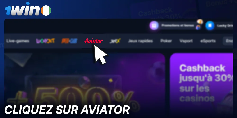 Démarrer le jeu Aviator 1Win