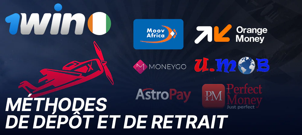 Méthodes de transaction disponibles sur 1Win pour les joueurs de Côte d'Ivoire