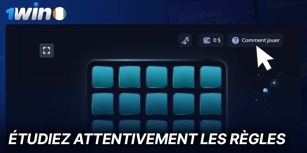 Apprenez les règles du jeu des Mines sur 1Win