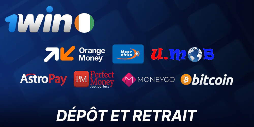 Méthodes de paiement disponibles sur 1Win pour jouer aux Mines