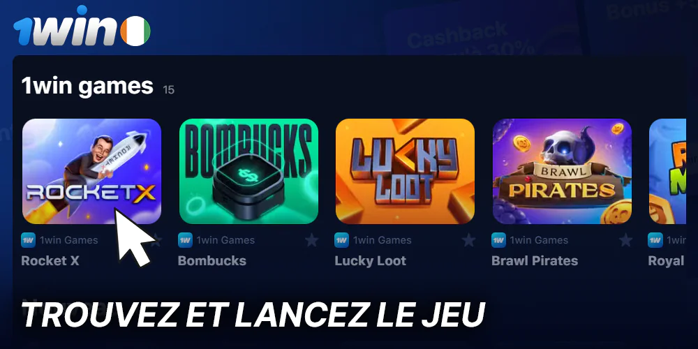 Retrouvez le jeu Rocket X sur 1Win Casino