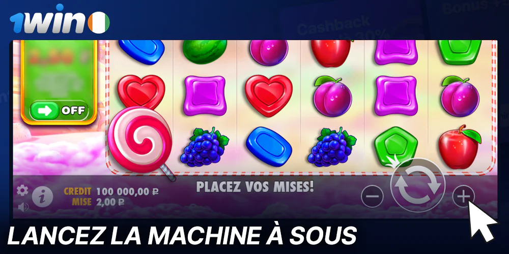 Placez un pari dans le jeu Sweet Bonanza sur 1Win